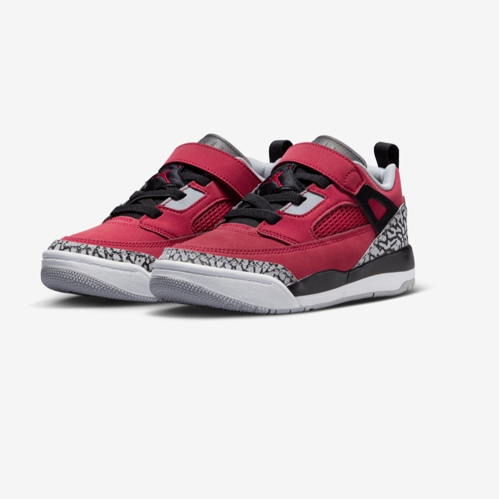 Jordan Spizike Low (PS) Kids Sneakers in Red and Gray - Picture 6 of 11
